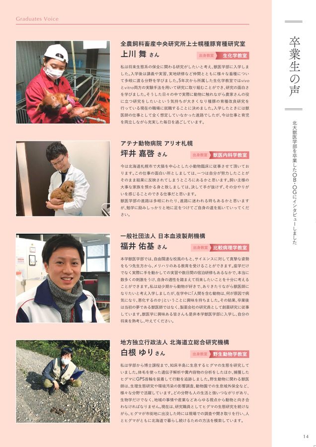北海道大学 獣医学部 学部案内