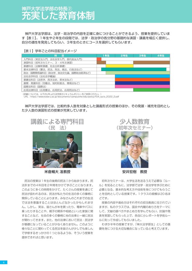 神戸大学 法学部案内 2024