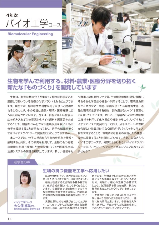 東北大学 工学部 化学 バイオ工学科