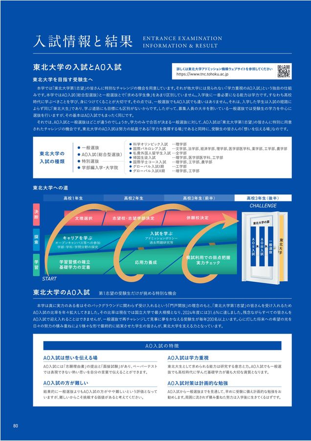 東北大学 大学案内 2026年度入学者用