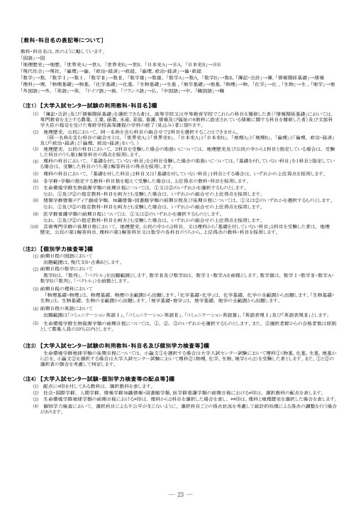 筑波大学 平成31年度(2019年度)入学者選抜要項