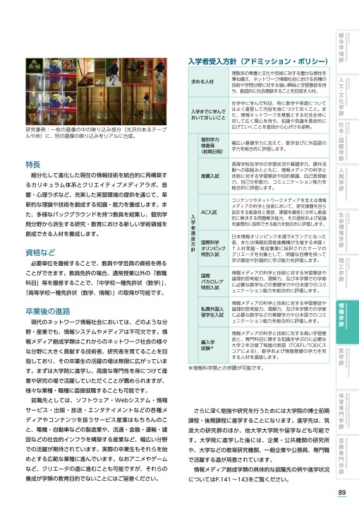 筑波大学入学案内 2021