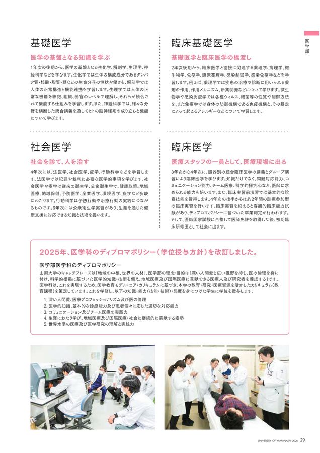 山梨大学 大学案内 2026